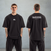 Oversized “Success” T-Shirt – 300gsm Heavyweight Cotton | Premium Streetwear UK | Adam Silk - Adam Silk